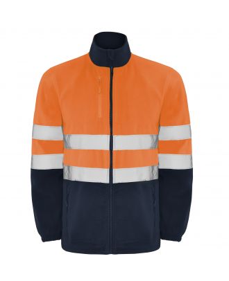 Veste polaire haute visibilité ALTAIR marine / orange fluo