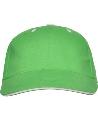 Casquette 6 panneaux PANEL vert oasis