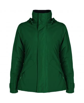 Parka femme col haut EUROPA WOMAN vert bouteille Recto