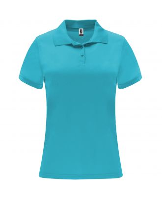 Polo manches courtes MONZHA WOMAN turquoise