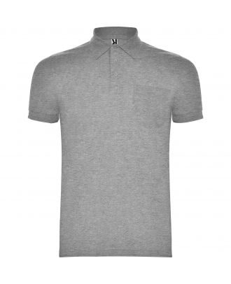 Polo manches courtes CENTAURO gris chiné