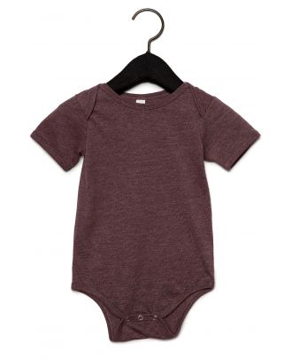 Body manches courtes bébé - Heather Maroon