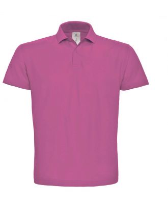 Polo homme manches courtes ID.001 PUI10 - Fuchsia