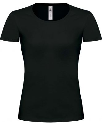 T-shirt femme col bateau Exact 190 TW041 - Black