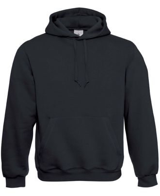 Sweat-shirt à capuche unisexe Hooded WU620 - Black