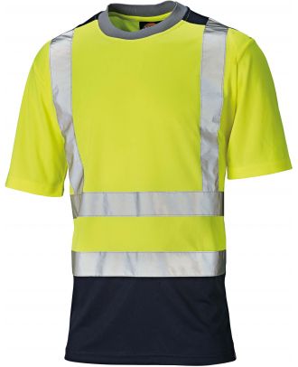 T-shirt haute visibilité bicolore DSA22081 - Yellow / Navy