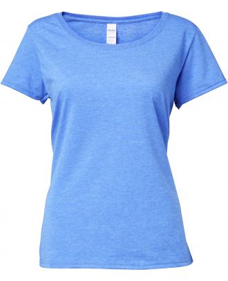 T-shirt femme Softstyle® Deep Scoop 64550L - Heather Royal