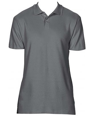 Polo homme Softstyle double piqué GI64800 - Charcoal