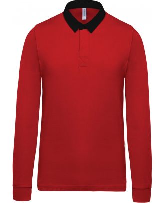 Polo rugby K213 - Red / Black