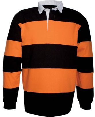 Polo rugby K215 - Black / Orange