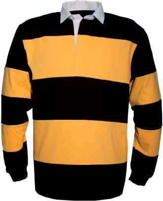 Polo rugby K215 - Black / Yellow