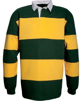Polo rugby K215 - Forest Green / Yellow