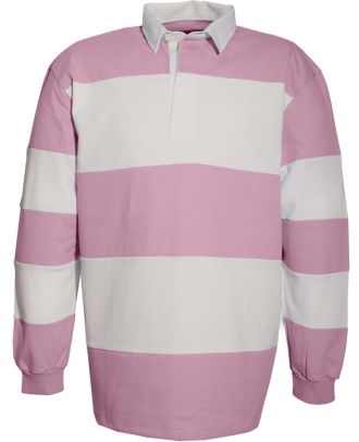 Polo rugby K215 - Pink / White