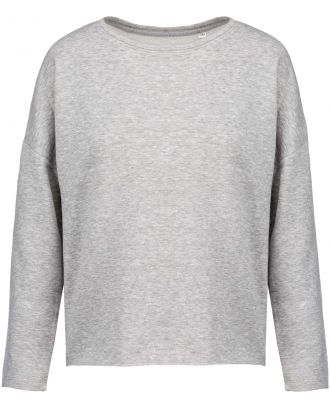 Sweat-shirt femme Loose K471 - Light grey heather