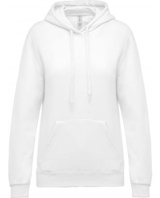 Sweat-shirt femme à capuche K473 - White