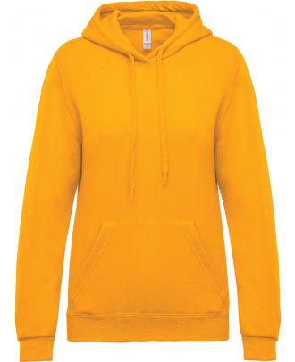 Sweat-shirt femme à capuche K473 - Yellow 