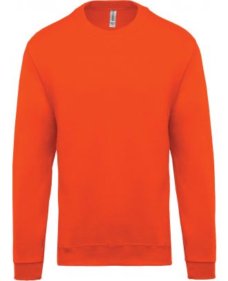 Sweat-shirt unisexe col rond K474 - Orange