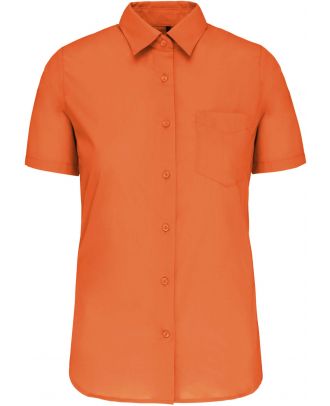 Chemise manches courtes femme Judith K548 - Orange