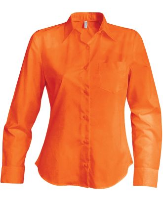 Chemise manches longues femme Jessica K549 - Orange