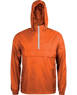 Coupe vent 1/4 zip K602 - Orange / White