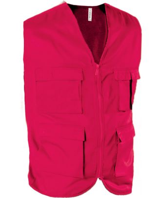 Gilet multipoches K624 - Red