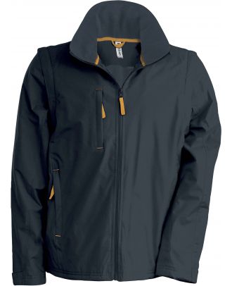 Blouson manches amovibles Score K639 - Dark Grey / Orange