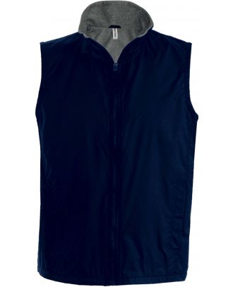 Bodywarmer doublé polaire Record K679 - Navy / Grey