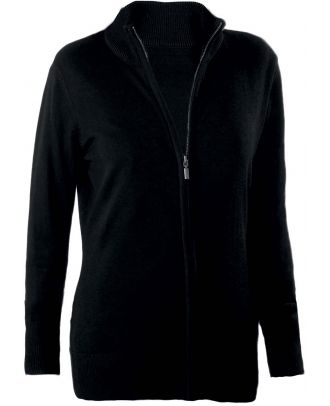 Cardigan femme zippé K962 - Black