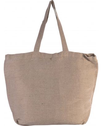 Grand sac en juco avec doublure intérieure KI0231 - Washed Natural de face