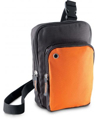 Sac bandoulière KI0301 - Dark Grey / Orange