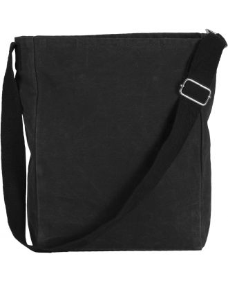 Sac bandoulière en coton canvas KI0351 - Washed Black