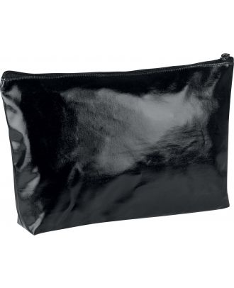 Pochette / trousse en coton enduit personnalisable KI0713 - Black