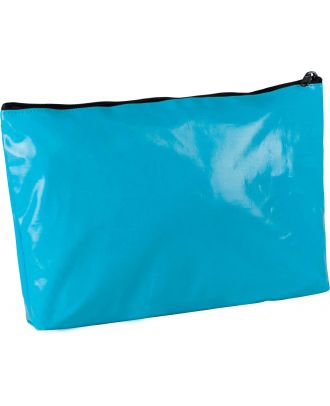 Pochette / trousse en coton enduit personnalisable KI0713 - Turquoise