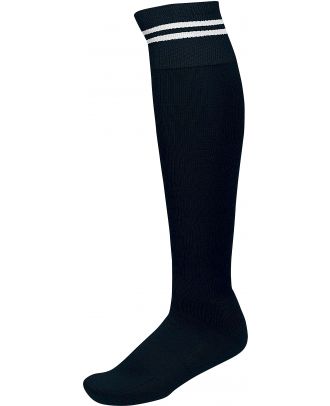 Chaussettes de sport rayées PA015 - Black / White
