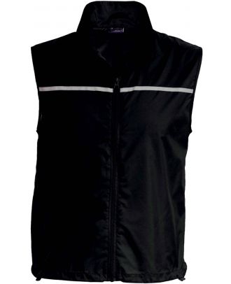 Gilet d'entrainement Runner dos filet PA234 - Black