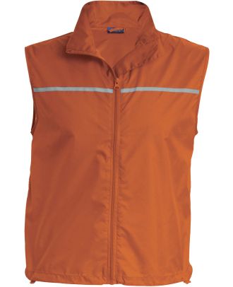 Gilet d'entrainement Runner dos filet PA234 - Orange