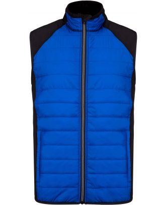 Veste sport sans manches bi-matière PA235 - Dark royal Blue / Black