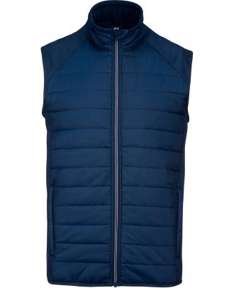 Veste sport sans manches bi-matière PA235 - Sporty Navy / Sporty Navy