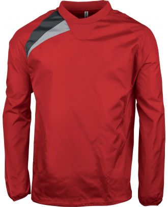 Sweatshirt de pluie unisexe PA330 - Sporty Red / Black / Storm Grey