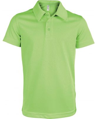 Polo enfant sport manches courtes PA484 - Lime
