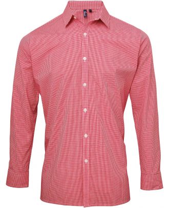 Chemise homme micro carreaux "Vichy" - Red