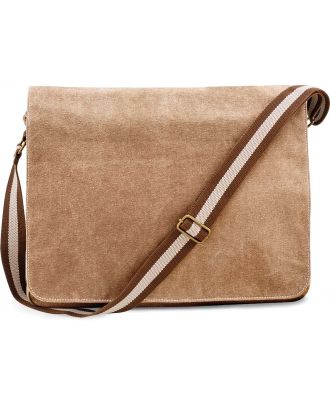 Sac courrier vintage en toile QD610 - Sahara