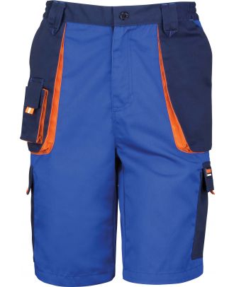 Short de travail Lite R319X - Royal / Navy / Orange