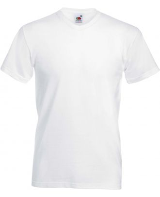 T-shirt homme col V Valueweight SC22V - White