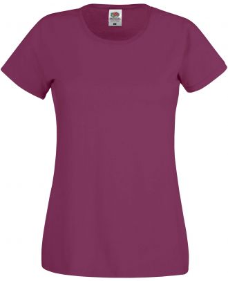 T-shirt femme manches courtes Original-T SC61420 - Burgundy de face