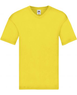 T-shirt homme col V Original-T SC61426 - Yellow
