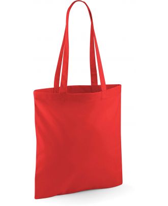 situation du Sac totebag coton à anses longues W101 - Bright Red - 42 x 38 cm