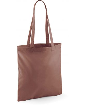 situation du Sac totebag coton à anses longues W101 - Chestnut - 42 x 38 cm