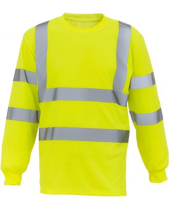 T-shirt haute visibilité manches longues HVJ420 - Hi Vis Yellow