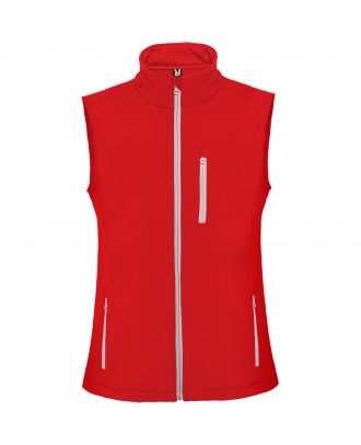 Gilet softshell sans manches NEVADA rouge